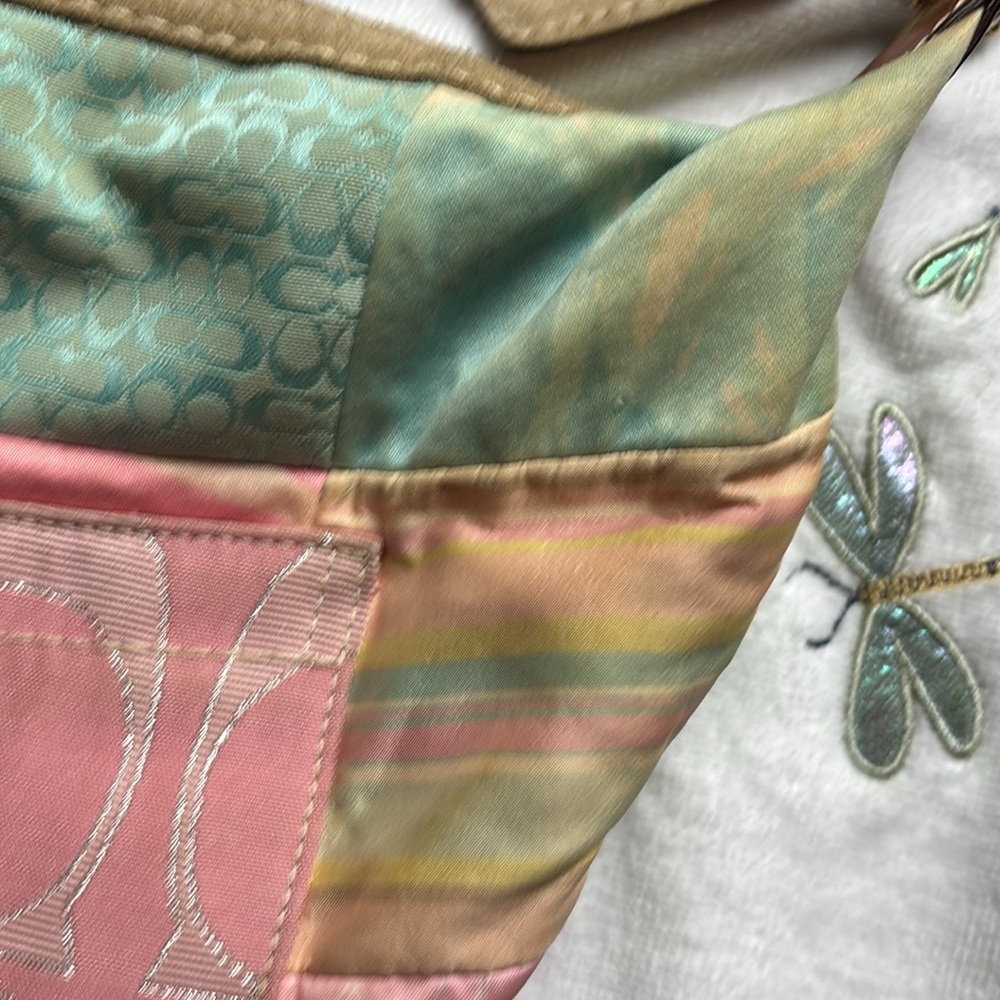 Vintage Colorful/Pastel Patchwork Coach Bag - Picture 5 of 13